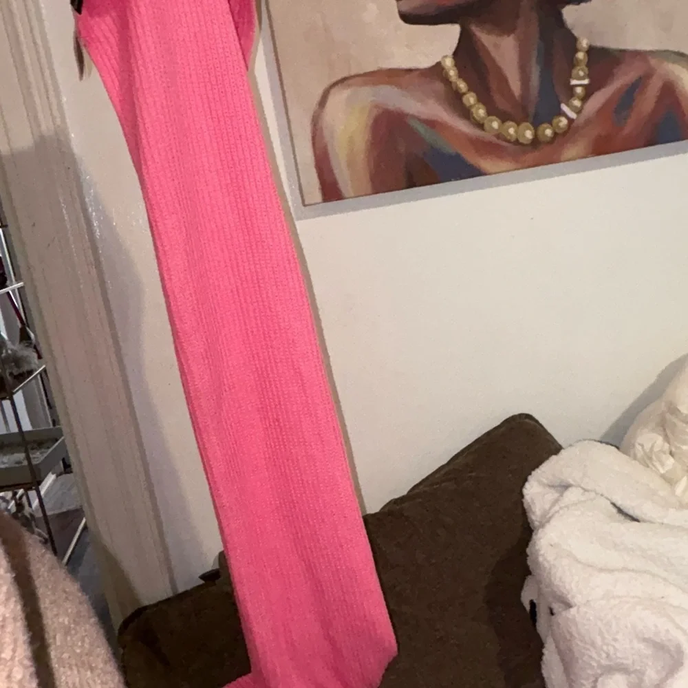 Soft Pink Knit Scarf | Long Cozy Winter Scarf | Oversized Wrap
